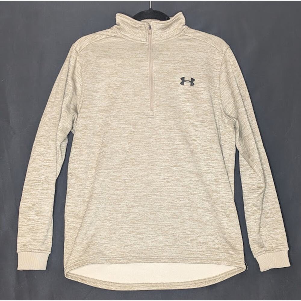 UNDER ARMOUR Mens Medium Coldgear Loose fit Gold cream Jacket Outdoorsy casual